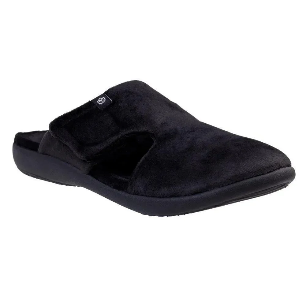 Waco Spenco girls Kholo Renew Comfort Slip Resistant Slippers Black Size 5.5